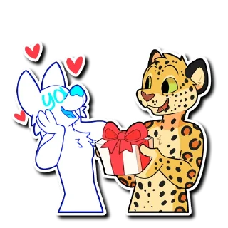 ❤️ emoji Leopard Telegram sticker 20 of 30