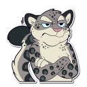 😠 emoji Snow Leopard Telegram sticker 15 of 119