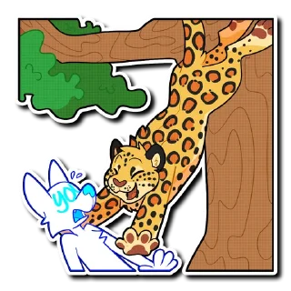 💥 emoji Leopard Telegram sticker 17 of 30