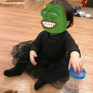 😹 emoji babys cara de sapo:) @stickersdaManu Telegram sticker 10 of 12