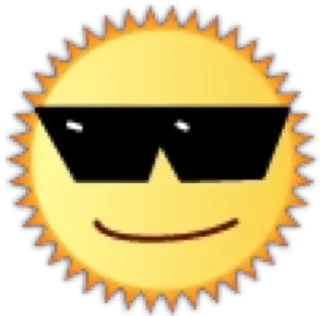 😎 emoji Sun @Wolfs_Legion Telegram sticker 12 of 25