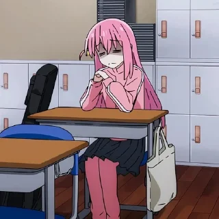 😓 emoji ::: Bocchi The Rock ::: Telegram sticker 13 of 95
