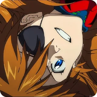 😁 emoji Evangelion ‣ @animestickersii @pinterest_to_stickerbot Telegram sticker 10 of 90