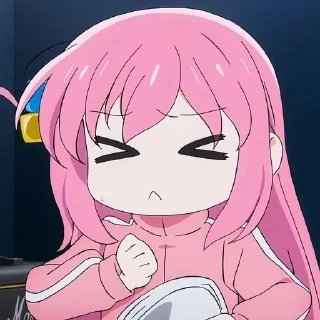 😣 emoji ::: Bocchi The Rock ::: Telegram sticker 15 of 95