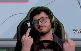 🖕 emoji 💙 @pahadi_lover @stickersvalley (@CalsiBot) Telegram sticker 18 of 52