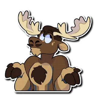 🤷 emoji Diffuse Moose Telegram sticker 21 of 51