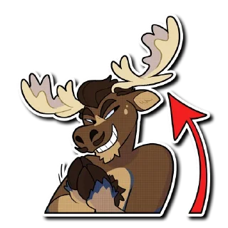 😈 emoji Diffuse Moose Telegram sticker 7 of 51