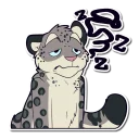 💤 emoji Snow Leopard Telegram sticker 12 of 119