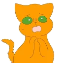 😨 emoji WarriorCats art: Drawmachine Telegram sticker 10 of 59
