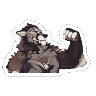💪 emoji Furries Telegram sticker 11 of 41
