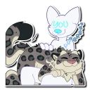 😽 emoji Snow Leopard (round 2!) Telegram sticker 10 of 120