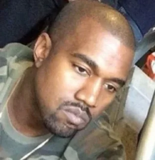 👤 emoji [ Kanye west ] @OriginalBitch Telegram sticker 2 of 65