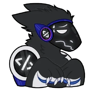 😥 emoji Shade Protogen Telegram sticker 15 of 23