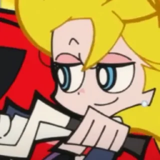 😏 emoji Panty & Stocking with Garterbelt Telegram sticker 10 of 91