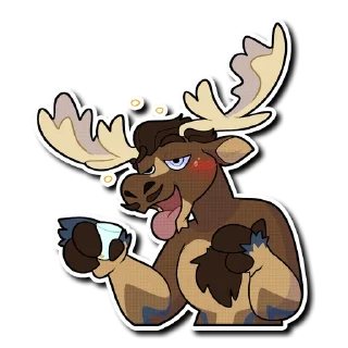 🥴 emoji Diffuse Moose Telegram sticker 9 of 51