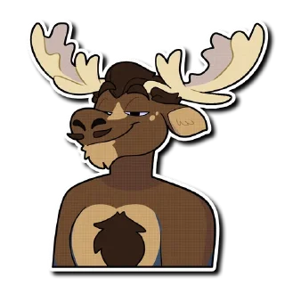 😏 emoji Diffuse Moose Telegram sticker 23 of 51
