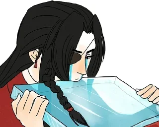 🥲 emoji Hua Cheng @YaoiAnimesBR Telegram sticker 15 of 51