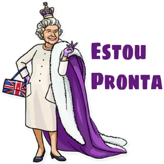 👍 emoji Rainha Elizabeth Telegram sticker 22 of 50
