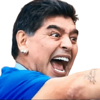 Sticker from Maradona