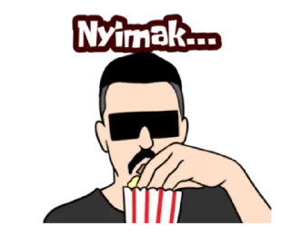 🍿 emoji buku harian kumis @noustiker Telegram sticker 6 of 9