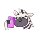 😍 emoji Debra Zebra Telegram sticker 9 of 21