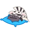 😴 emoji Debra Zebra Telegram sticker 7 of 21