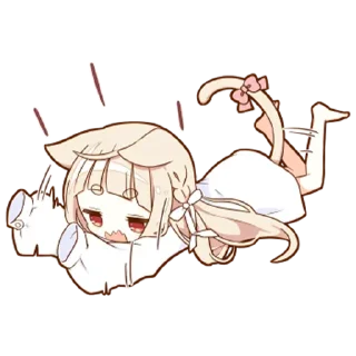 😡 emoji Милашка тян @nyasticks (补档) Telegram sticker 10 of 36