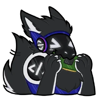 💾 emoji Shade Protogen Telegram sticker 18 of 23
