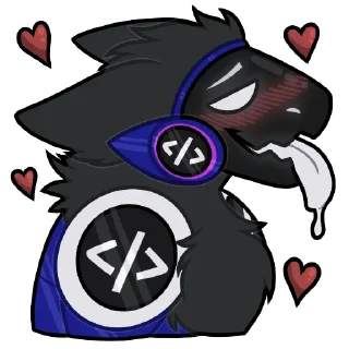 🤤 emoji Shade Protogen Telegram sticker 5 of 23