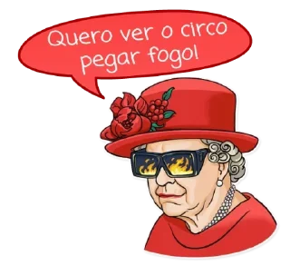 😎 emoji Rainha Elizabeth Telegram sticker 21 of 50
