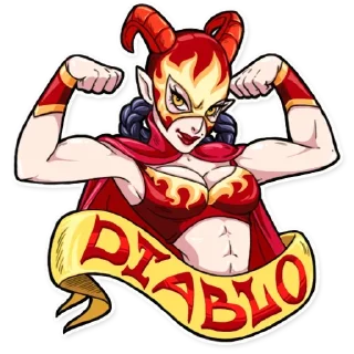 😈 emoji Miss Devil Telegram sticker 20 of 26