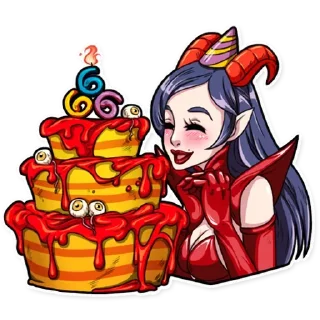 😈 emoji Miss Devil Telegram sticker 24 of 26