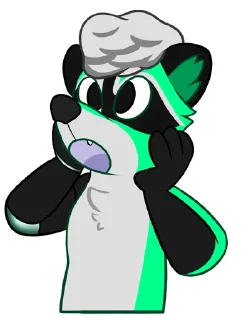 😱 emoji WinterTheRaccoon🦝 Telegram sticker 5 of 13