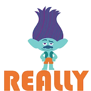 😬 emoji Trolls Telegram sticker 17 of 33
