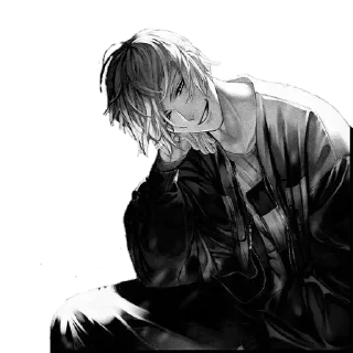 🌟 emoji Dark Anime Boys [@VoidStickers] Telegram sticker 23 of 87