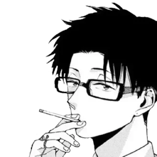 🌟 emoji Dark Anime Boys [@VoidStickers] Telegram sticker 22 of 87