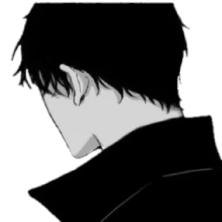 🌟 emoji Dark Anime Boys [@VoidStickers] Telegram sticker 5 of 87