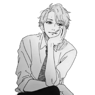 🌟 emoji Dark Anime Boys [@VoidStickers] Telegram sticker 10 of 87