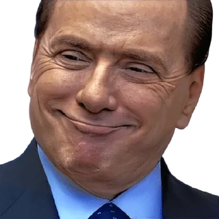 😊 emoji Silvio Berlusconi Telegram sticker 10 of 21