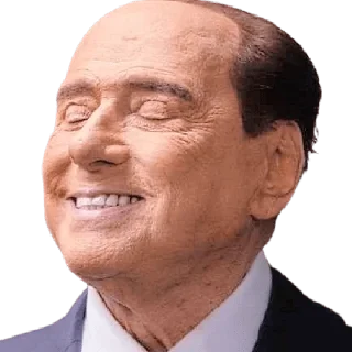 ☺️ emoji Silvio Berlusconi Telegram sticker 9 of 21