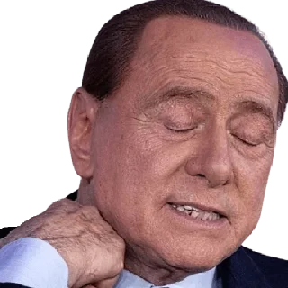 😩 emoji Silvio Berlusconi Telegram sticker 17 of 21