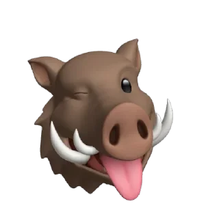 😜 emoji 🐗 Boar Pack 🐗 Telegram sticker 10 of 18