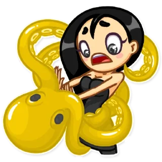 🦑 emoji Vicky - Composition 4 Telegram sticker 5 of 53