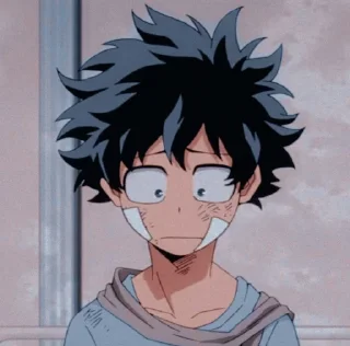 🟩 emoji ~°•izuku midoriya•°~ Telegram sticker 19 of 55