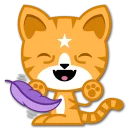 😆 emoji Mango Telegram sticker 20 of 40
