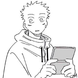 ⚫️ emoji Yuji Itadori | @Toji_sama Telegram sticker 14 of 80