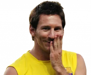 😏 emoji Messi @SvSticker Telegram sticker 8 of 35