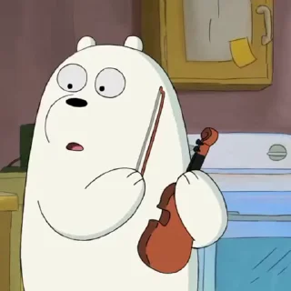 ⭐ emoji Polar (We Bare Bears) ⬩❀⬩ @monochromeabril Telegram sticker 14 of 120
