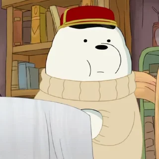 ⭐ emoji Polar (We Bare Bears) ⬩❀⬩ @monochromeabril Telegram sticker 22 of 120