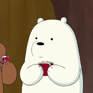 ⭐ emoji Polar (We Bare Bears) ⬩❀⬩ @monochromeabril Telegram sticker 24 of 120